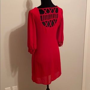 💥BODY CENTRAL Red Shift Dress